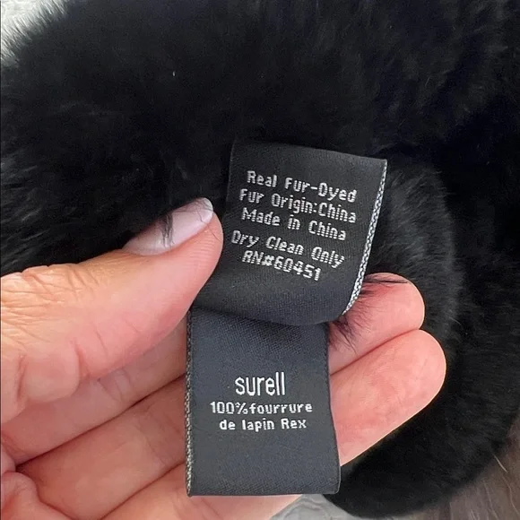 Surell Black and Gray Fur Wrap - Picture 4 of 5